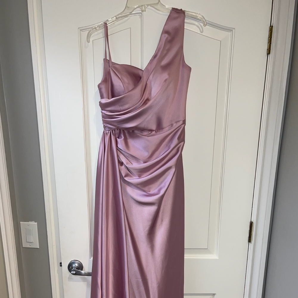 UMIT COLLECTION Pink Satin Maxi Dress